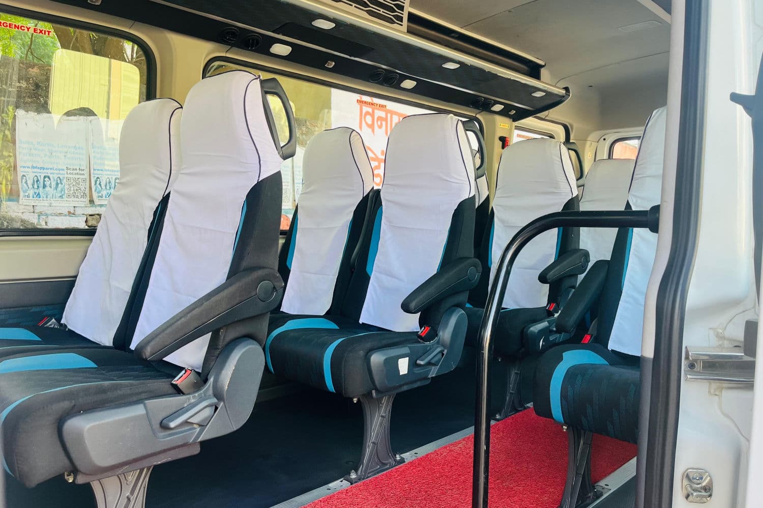 Luxury Interior of 17 Seater Force Urbania Jaipur 17 Seater Force Urbania Interior Jaipur