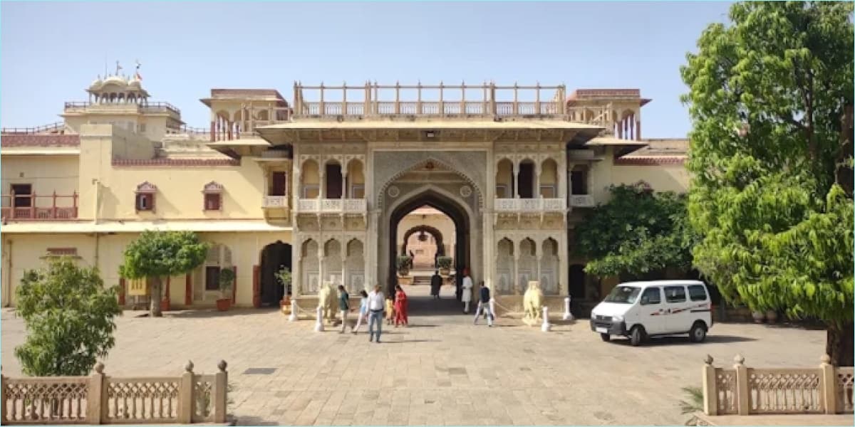 Royal Entrance to the City Palace Complex in Jaipur City Palace Jaipur