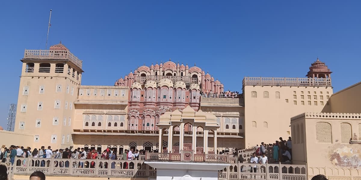 Intricate Pink Facade of Hawa Mahal Palace in Jaipur Hawa Mahal Jaipur
