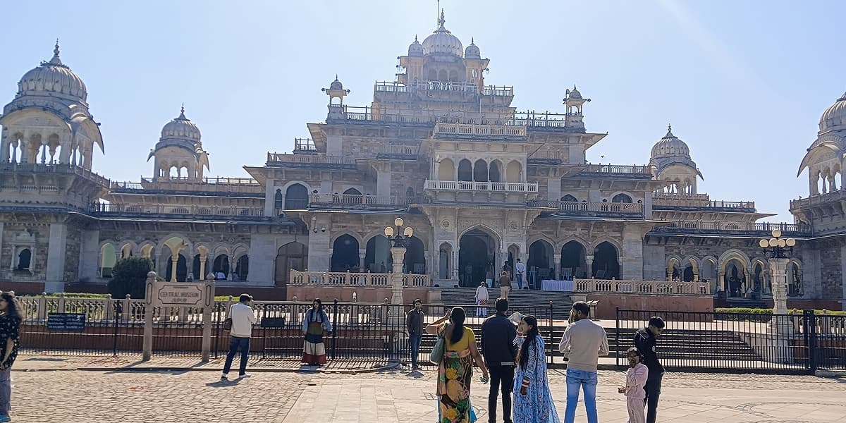 Front View of Albert Hall Central Museum in Jaipur Albert Hall Museum in Jaipur