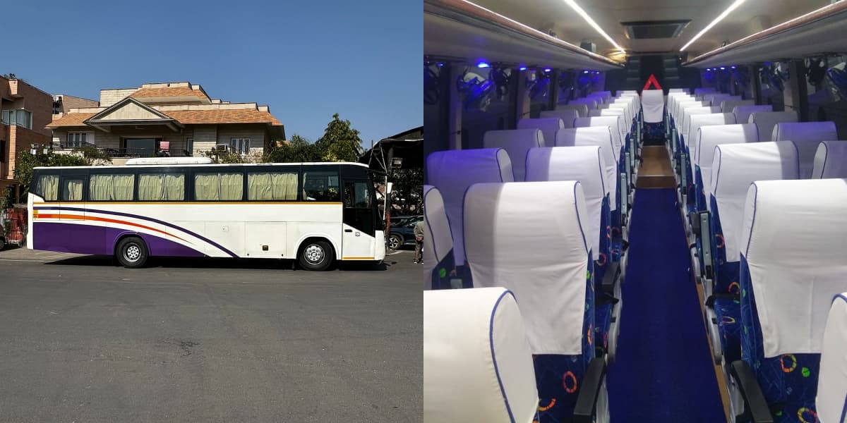 Hire 41 Seater Luxury Bus Rental in Jaipur for Group Tours Luxury 41 Seater Bus Rental Jaipur