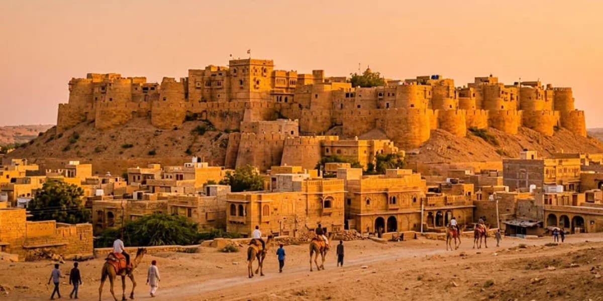 Include Golden Jaisalmer Fort in your Rajasthan travel plans. Golden Jaisalmer Forts