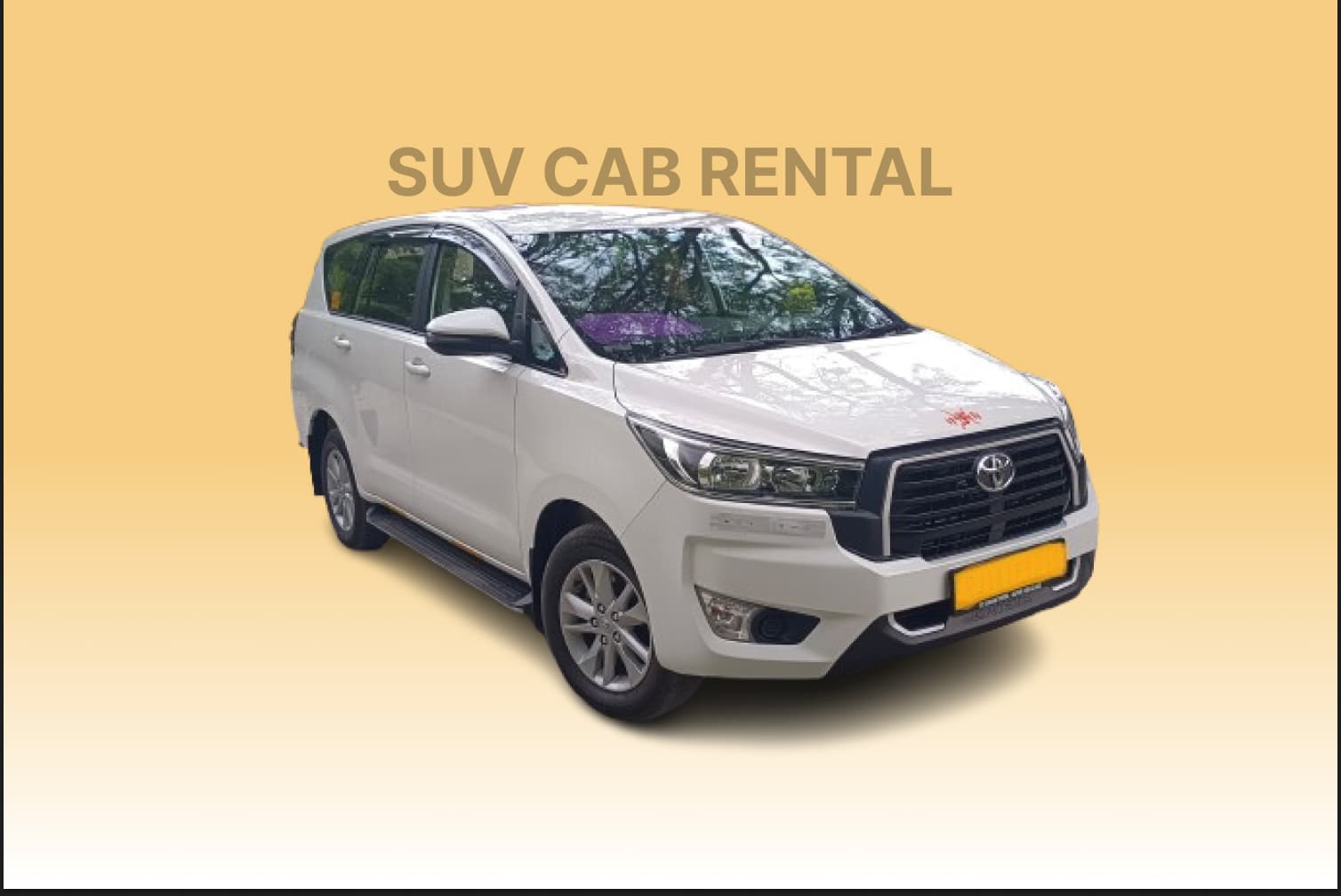 Toyota Innova Crysta SUV cab rental in Mount Abu Toyota Innova Crysta Cab Rental in Mount Abu
