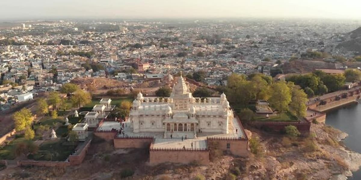 Jaswant Thada Aerial View in Jodhpur City Jaswant Thada Aerial