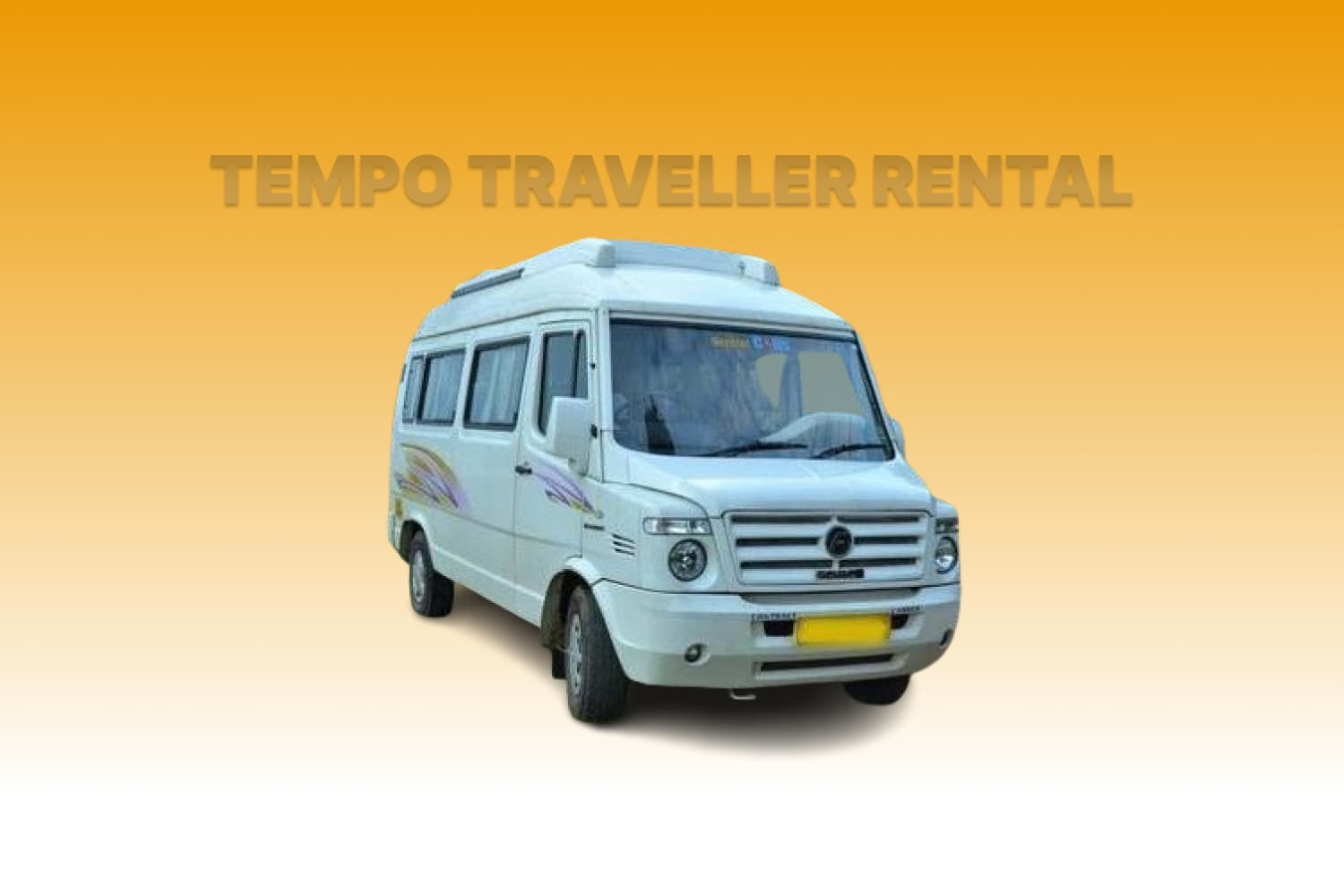 Spacious 8 Seater Maharaja Tempo Traveller van rental service in Mount Abu 8 Seater Maharaja Tempo Traveller rental in Mount Abu