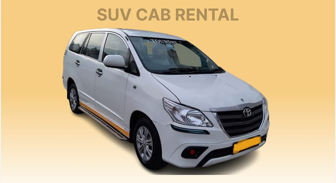 Spacious Toyota Innova SUV cab rental service in Ranthambore Toyota Innova SUV cab rental in Ranthambore